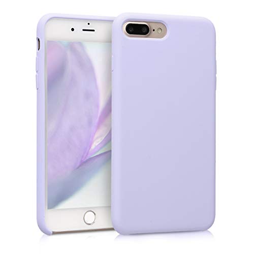 kwmobile Funda Compatible con Apple iPhone 7 Plus / 8 Plus - Carcasa de TPU para móvil - Cover Trasero en Lavanda Pastel