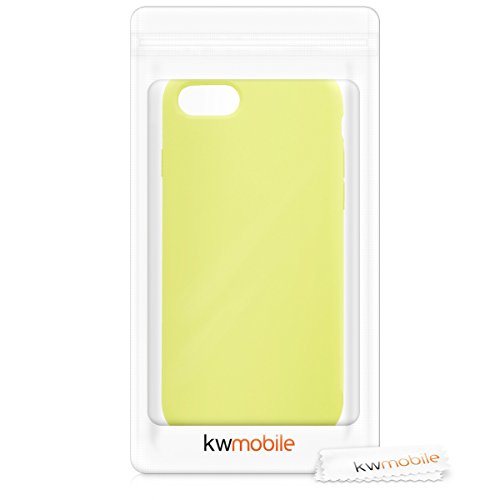 kwmobile Funda Compatible con Apple iPhone 7/8 / SE (2020) - Carcasa de TPU para móvil - Cover Trasero en Amarillo Pastel