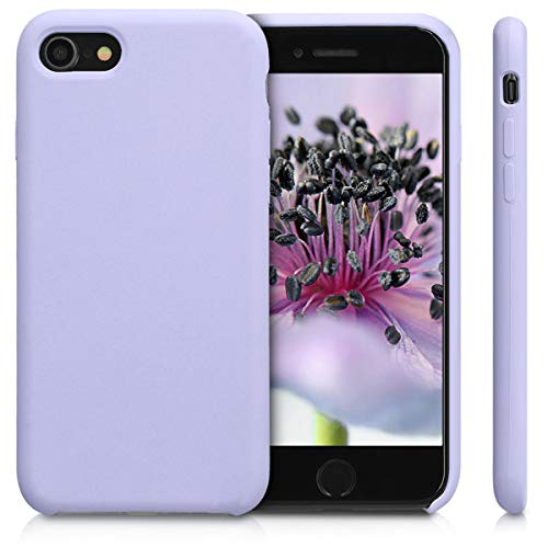 kwmobile Funda Compatible con Apple iPhone 7/8 / SE (2020) - Carcasa de TPU para móvil - Cover Trasero en Lavanda Pastel