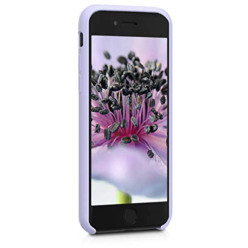 kwmobile Funda Compatible con Apple iPhone 7/8 / SE (2020) - Carcasa de TPU para móvil - Cover Trasero en Lavanda Pastel