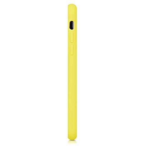 kwmobile Funda Compatible con Apple iPhone X - Carcasa de TPU para móvil - Cover Trasero en Amarillo Pastel