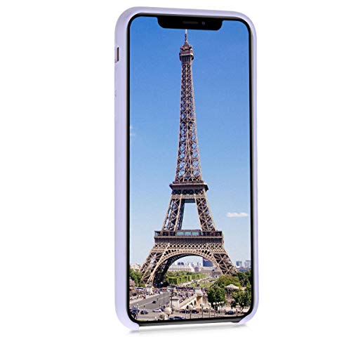 kwmobile Funda Compatible con Apple iPhone XS MAX - Carcasa de TPU para móvil - Cover Trasero en Lavanda Pastel