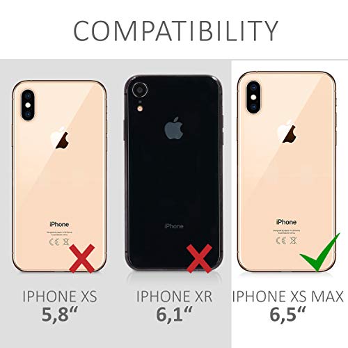 kwmobile Funda Compatible con Apple iPhone XS MAX - Carcasa de TPU para móvil - Cover Trasero en Lavanda Pastel
