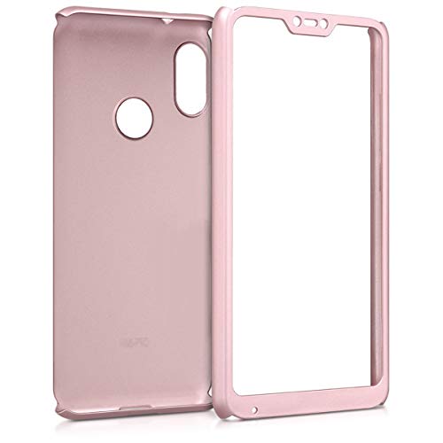 kwmobile Funda Compatible con Xiaomi Redmi 6 Pro/Mi A2 Lite - Carcasa Protectora con Protector de Pantalla - Cover con Protector Duro