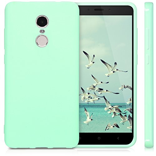 kwmobile Funda Compatible con Xiaomi Redmi Note 4 / Note 4X - Carcasa de TPU Silicona - Protector Trasero en Menta Mate