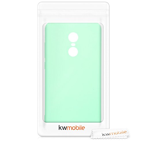 kwmobile Funda Compatible con Xiaomi Redmi Note 4 / Note 4X - Carcasa de TPU Silicona - Protector Trasero en Menta Mate
