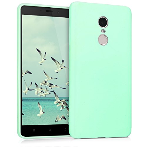 kwmobile Funda Compatible con Xiaomi Redmi Note 4 / Note 4X - Carcasa de TPU Silicona - Protector Trasero en Menta Mate