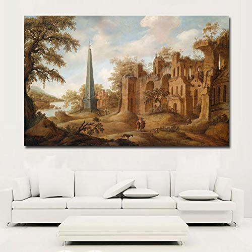 KWzEQ Imprimir en Lienzo Decoración de hogar de Pared de Paisaje clásico Natural para póster de Sala de estar70x105cmPintura sin Marco