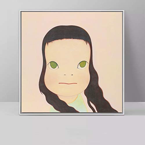 KWzEQ Imprimir en Lienzo Muñeca de Dibujos Animados para Sala de Estar Cuadros Decorativos y Carteles Arte de pared40x40cmPintura sin Marco