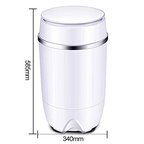 KYL Mini Lavadora, Compacto portátil for lavandería, Compacto pequeño Lavadora 3 kg Capacidad Semi-automática, ozono y Celeste