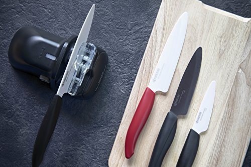 KYOCERA FK-130-WH WH - Cuchillo Universal (Mango ergonómico, cerámica, 13 cm), Color Rojo