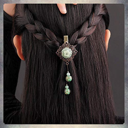 L-djp Estilismo De Pelo Retro Pernos De Pelo Clip Cloisonne La Manera Clásica del Pelo del Pin De Las Mujeres Elegantes Clip Aleación De Bronce Herrajes