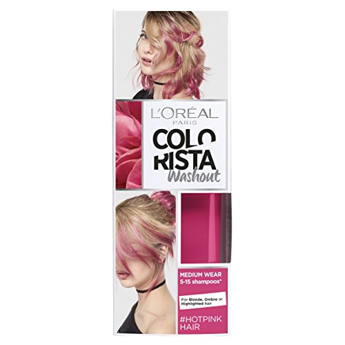 L 'Oreal colorista lavado caliente rosa neón semipermanente pelo, 80 ml