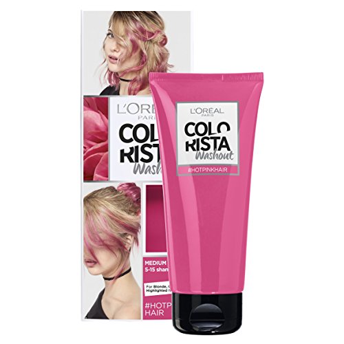 L 'Oreal colorista lavado caliente rosa neón semipermanente pelo, 80 ml