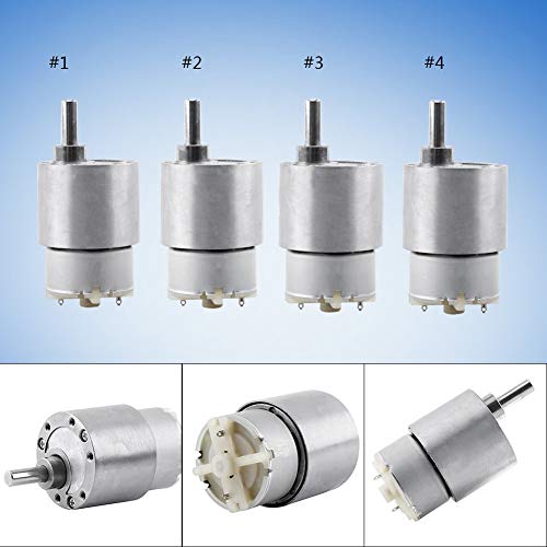 L-Yune,bolt DC 12V Reducción de Motor de Alto par Caja de Engranajes del Motor eléctrico de 3,5/15/30 / Motor Reducción 70 RPM 37mm 1pc