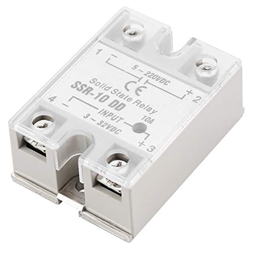 L-Yune,bolt Proceso 1pc SSR-10 DD 10A 5-220VDC relé de Estado sólido for la automatización Industrial Relés de Estado sólido