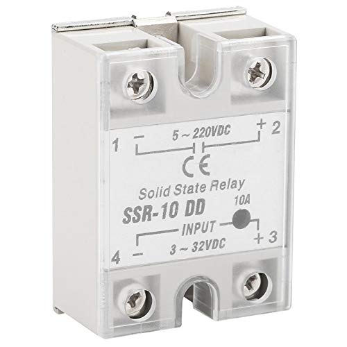L-Yune,bolt Proceso 1pc SSR-10 DD 10A 5-220VDC relé de Estado sólido for la automatización Industrial Relés de Estado sólido