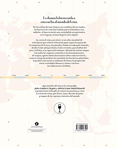 La Carta de Vinos, Por Favor: Atlas de Las Regiones Vinícolas del Mundo