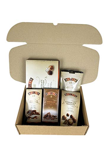 La Cesta De Chocolate Definitiva Baileys - Incluye Caja De Chocolates, Trufas, Minidelicias, Chocolate De Caramelo Salado Y Trufa - Cesta Exclusiva Para Burmont's