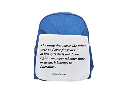 La Cosa Que desafiará la mente y otra para años, y por fin se sí que se con razón sobre papel si poco o gran, pertenece a literature. impreso Kid 's azul mochila, para mochilas