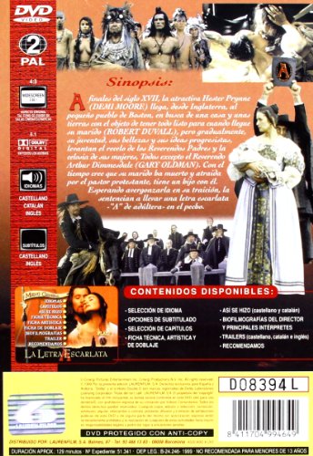 La letra escarlata (Filmax) [DVD]