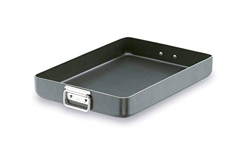Lacor - 23540A - Rustidera Robust Con Asa Abatible Antiadherente Aluminio 40 cm - Negro