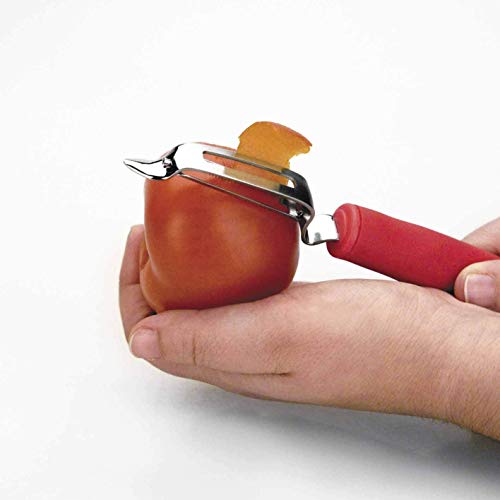 Lacor - 60351 - Pelador Tomate Dentado P Inox. - Rojo