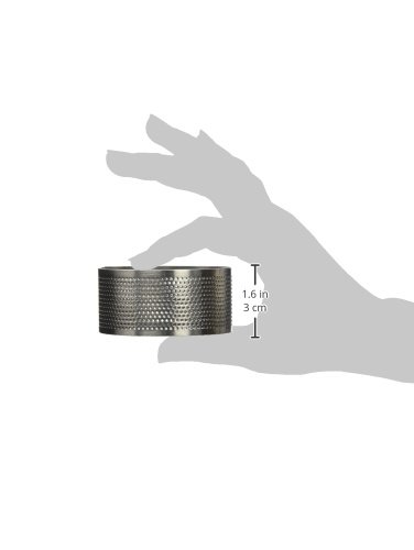 Lacor - 68547 - Molde Aro Redondo Perforado 7x3,5cm Inox.