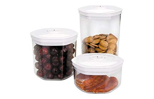 Lacor - 69051 - Set 3 Botes vacío Hogar 0.7-1.4-2.0 Litros + Adaptador