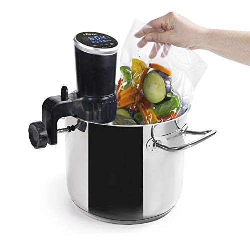 Lacor 69304 - Sous Vide PRECISE, Cocedor a baja temperatura, Acero Inoxidable 18/10, Libre de BPA, 1200 W
