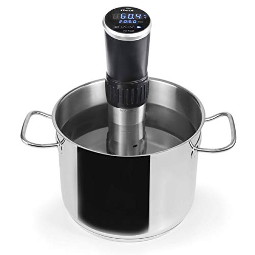 Lacor 69304 - Sous Vide PRECISE, Cocedor a baja temperatura, Acero Inoxidable 18/10, Libre de BPA, 1200 W