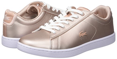 Lacoste Carnaby EVO 118 7 SPW, Zapatillas para Mujer, Rosa (Nat/Wht 7f8), 37 EU