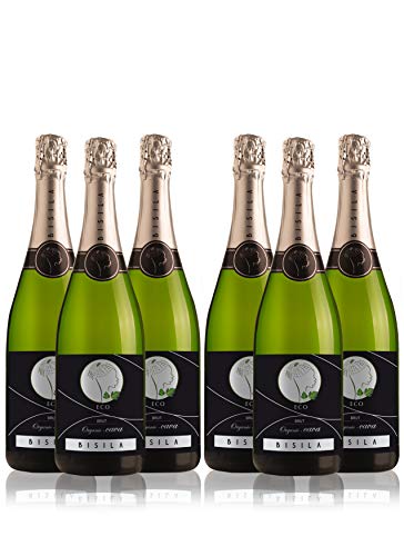LADRÓN DE LUNAS Cava Bisila Brut Ecológico. Cava de la Comunidad Valenciana. 50% Macabeo, 50% Chardonnay. Botella de 75 Cl (Pack de 6 botellas)