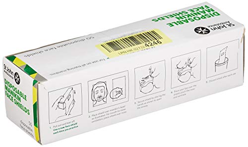 Laerdel - Rollo de 50 protectores faciales desechables para maniquí