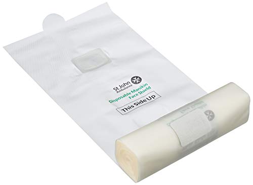 Laerdel - Rollo de 50 protectores faciales desechables para maniquí