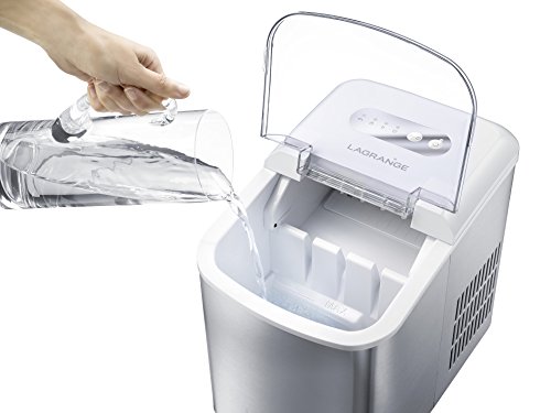 LAGRANGE 489002 Built-in/freestanding ice cube maker 12kg/24h 120W Acero inoxidable, Color blanco máquina de cubo de hielo - Máquina productora de hielo (120 W, 373 mm, 244 mm, 315 mm, 9,47 kg, 440 mm)