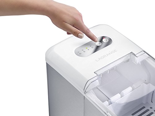 LAGRANGE 489002 Built-in/freestanding ice cube maker 12kg/24h 120W Acero inoxidable, Color blanco máquina de cubo de hielo - Máquina productora de hielo (120 W, 373 mm, 244 mm, 315 mm, 9,47 kg, 440 mm)