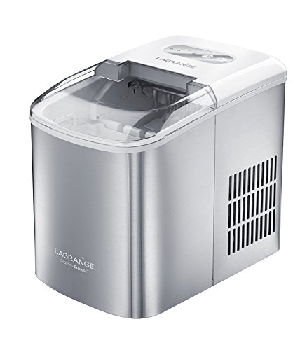 LAGRANGE 489002 Built-in/freestanding ice cube maker 12kg/24h 120W Acero inoxidable, Color blanco máquina de cubo de hielo - Máquina productora de hielo (120 W, 373 mm, 244 mm, 315 mm, 9,47 kg, 440 mm)