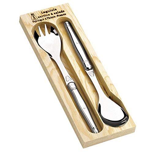 Laguiole Jean Dubost 97618 - Cubiertos de Servir Ensalada (Acero Inoxidable)