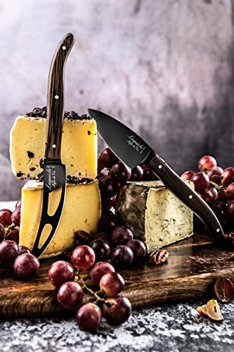 Laguiole Style de Vie Luxury Line - Cuchillo para queso (3 piezas, madera)