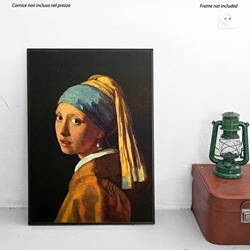 LaMAGLIERIA Póster Vermeer - Lámina fotográfica - Gran Formato, 50cmx70cm