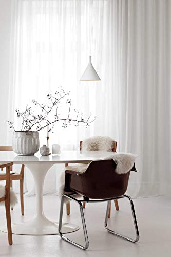 Lámpara colgante moderna, iluminación colgante, lámpara de techo, lámpara de sala, comedor, cocina, dormitorio, oficina, restaurante, diseño escandinavo, aluminio, E27, blanco mate