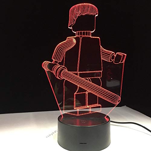Lámpara de Escritorio de Robot para Oficina Hotel Dormitorio Bar Sensor táctil luz de Noche remota para niños Regalos de Regreso a la Escuela