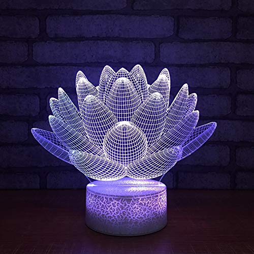 Lámpara de Loto lámpara de Mesa bebé sueño iluminación Regalo decoración del hogar luz Nocturna niños Toque Creativo Regalo Visual