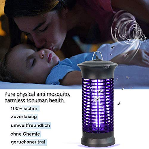 Lámpara matainsectos eléctrica con luz ultravioleta, protección contra moscas y mosquitos