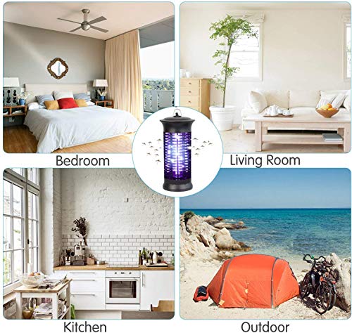 Lámpara matainsectos eléctrica con luz ultravioleta, protección contra moscas y mosquitos