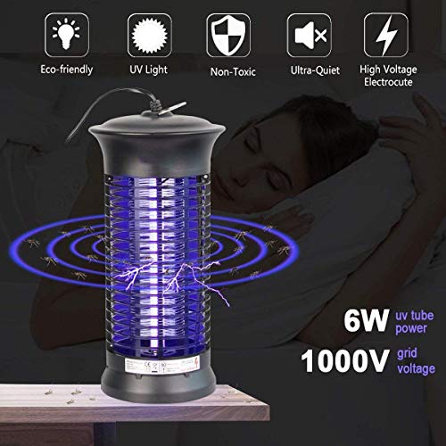 Lámpara matainsectos eléctrica con luz ultravioleta, protección contra moscas y mosquitos