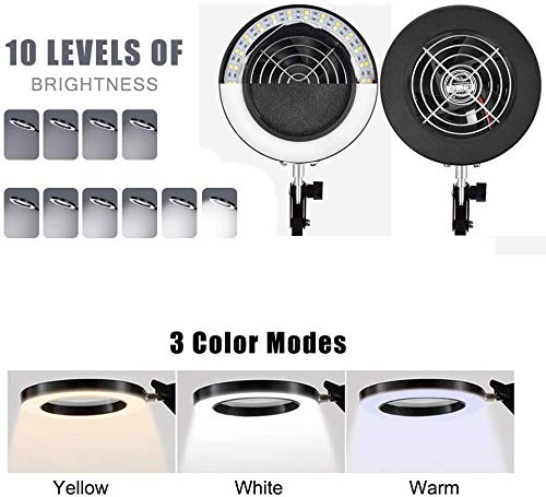 Lámparas de humo, flexible ESD-Safe extractor de humos ventilador con abrazadera de 3 colores, amortiguador de prevención de humos, ventilador de trabajo DIY para soldar