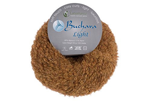 Lanamania Buchara Light Alpaca, Oliva, 18 x 18 x 8 cm