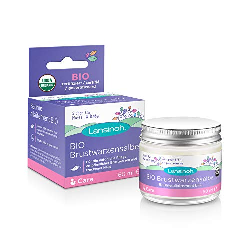 Lansinoh 23130 BIO - Pomada para pezones, 60 ml, transparente